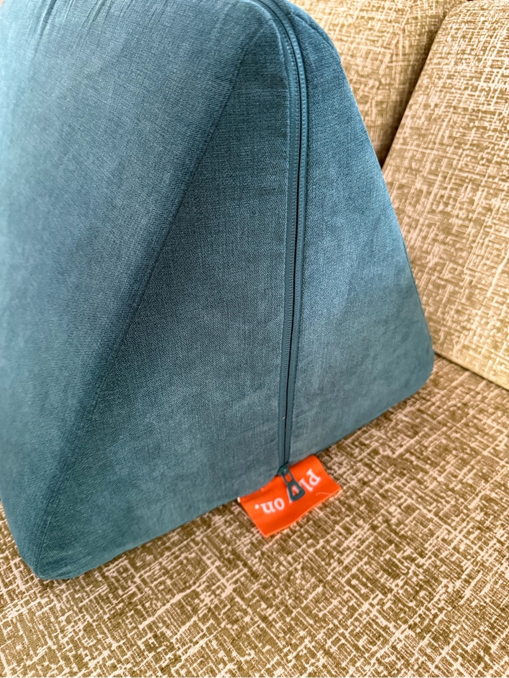 Nugget Couch Triangle Pillow with Atlantis Special Edition cover (2 available) B - Picture 2 of 6